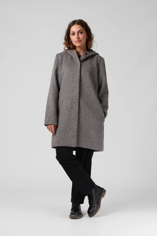 Milford Overcoat - Grey Marl