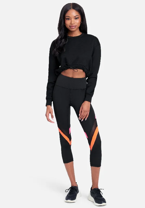 Bebe Colorblock Capri Legging