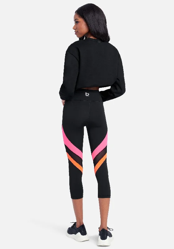 Bebe Colorblock Capri Legging