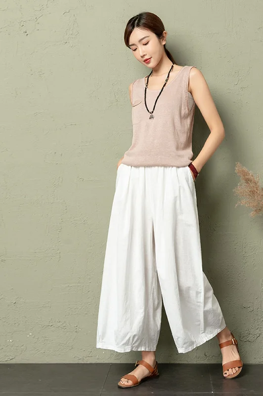 Women Summer Linen Pants 3406