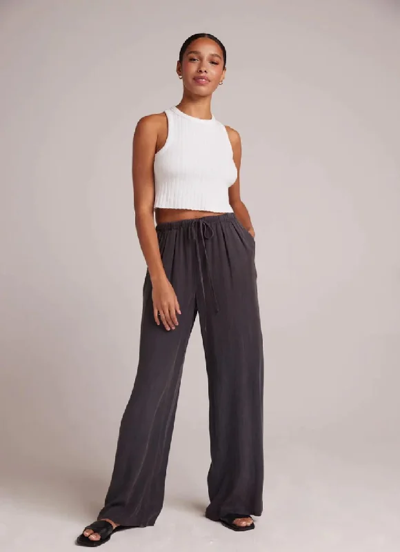 Easy Pleated Wide Leg Pant