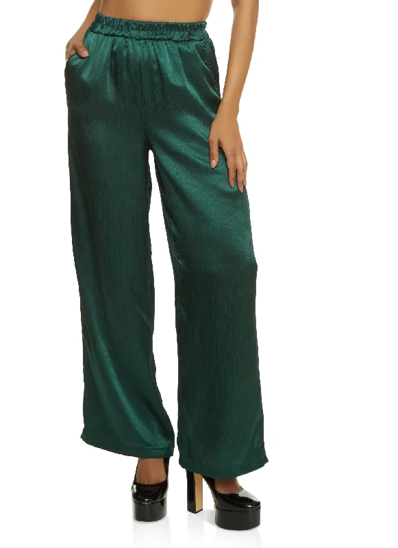 Satin Palazzo Pants