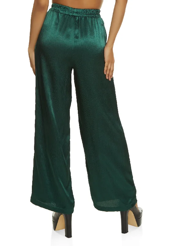 Satin Palazzo Pants