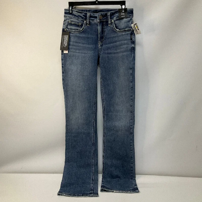 Jeans Boot Cut By Silver In Blue Denim, Size: 2