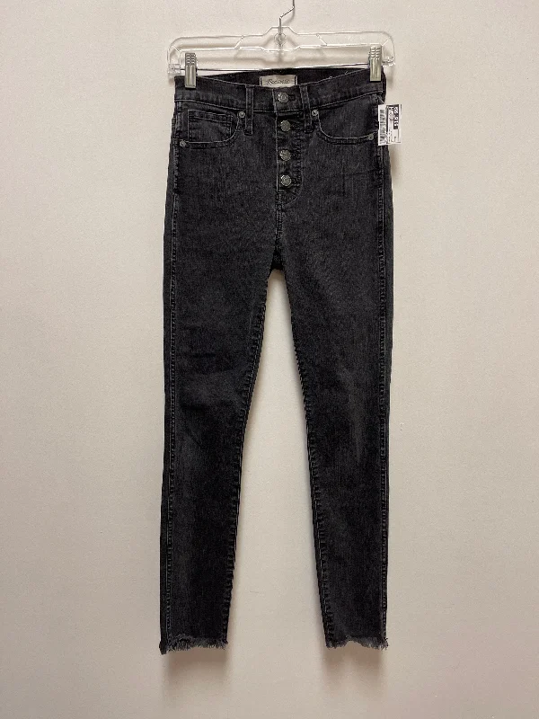 Jeans Skinny By Madewell In Grey Denim, Size: 0