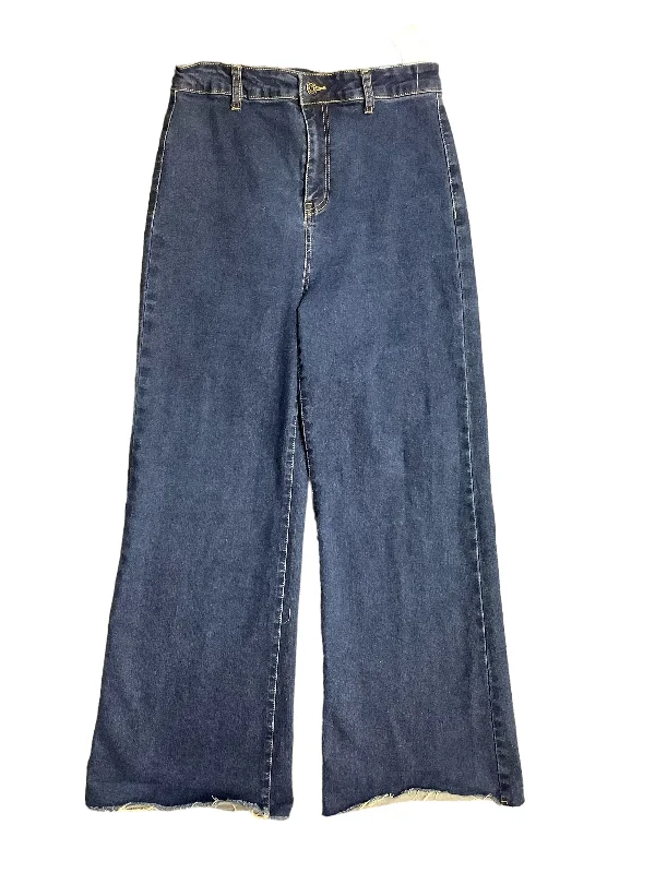 Jeans Wide Leg By Cmc In Blue Denim, Size: M