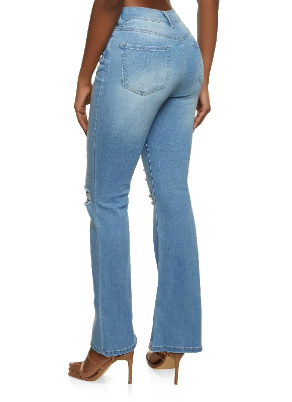 WAX Whiskered Flare Jeans