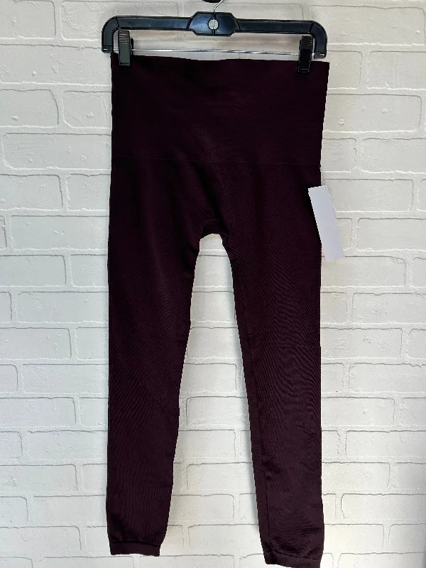 Red Pants Leggings Spanx, Size 1x