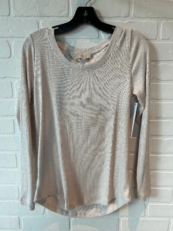 Sweatshirt Collar By Loft In Cream, Size: S