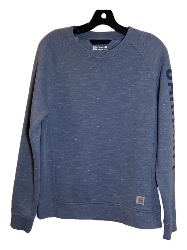 Sweatshirt Crewneck By Carhartt In Blue, Size: M