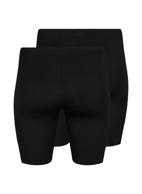 Zizzi Two Pack Shorts-Black