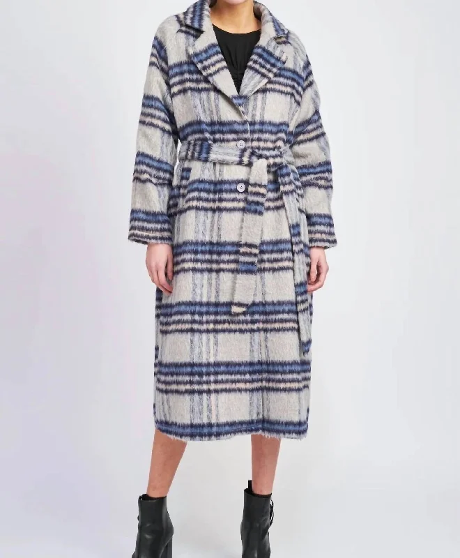 Autumn Demi Coat In Navy