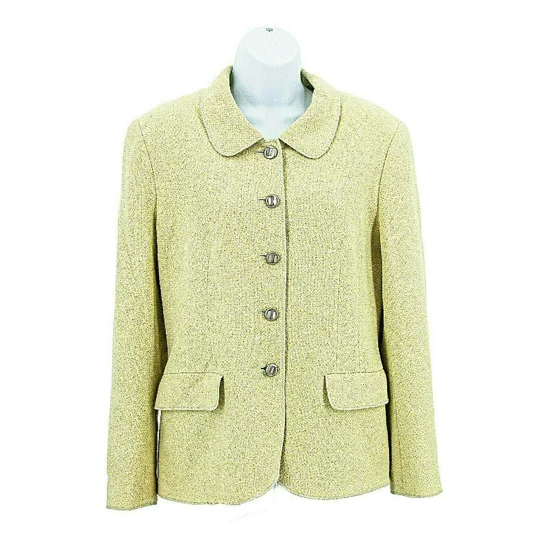 Chanel - Vintage 98P Blazer - Single Breasted Pastel Chartreuse