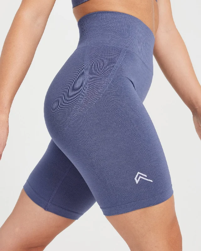 Effortless Seamless Cycling Shorts | Slate Blue