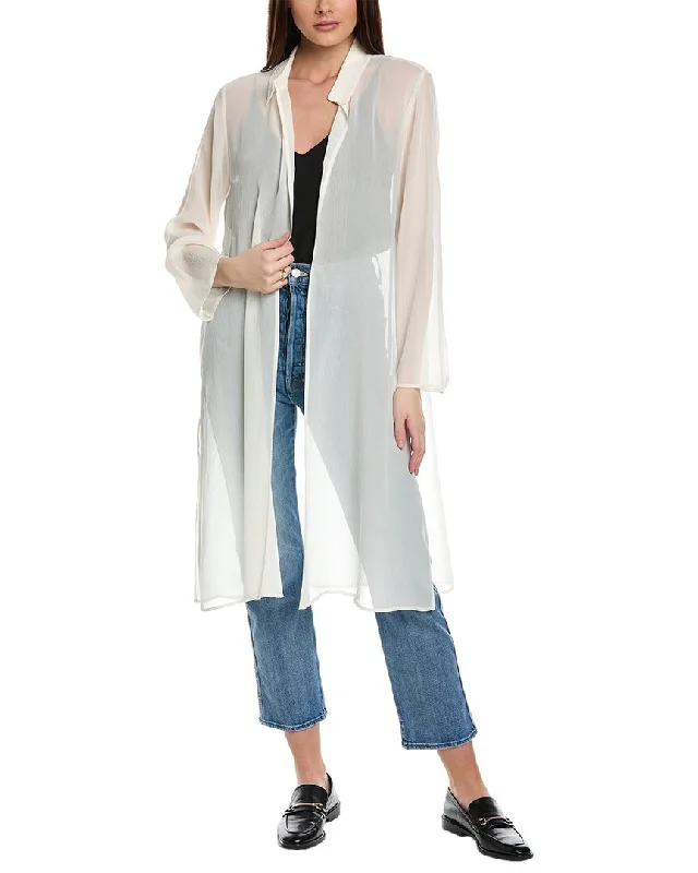 EILEEN FISHER Open Silk Jacket