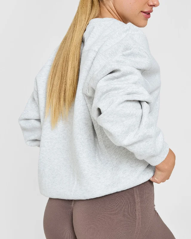 Foundations Crew Neck Sweatshirt | Light Grey Marl