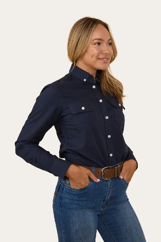 Hope Womens Dress Shirt - Navy