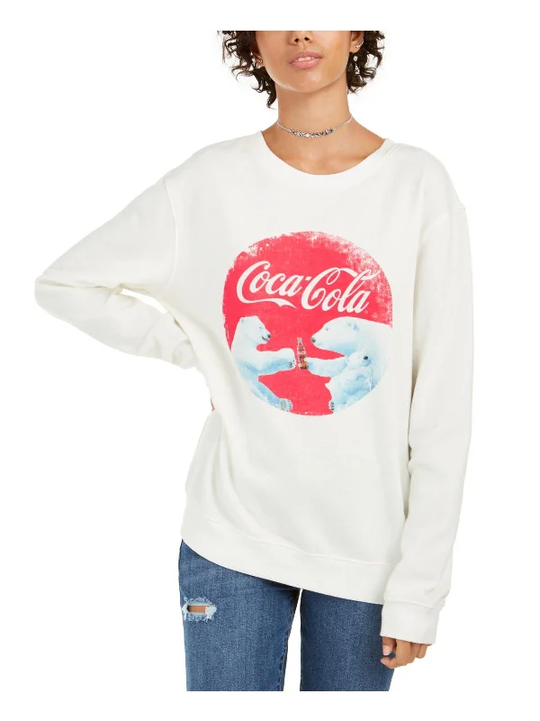 Juniors Womens Holiday Coca-Cola Sweatshirt