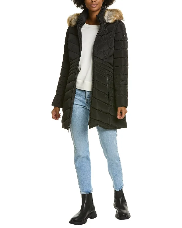 Laundry by Shelli Segal Quilted Coat