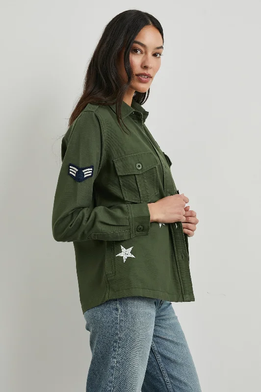 LOREN SHIRT JACKET - MILITARY OLIVE