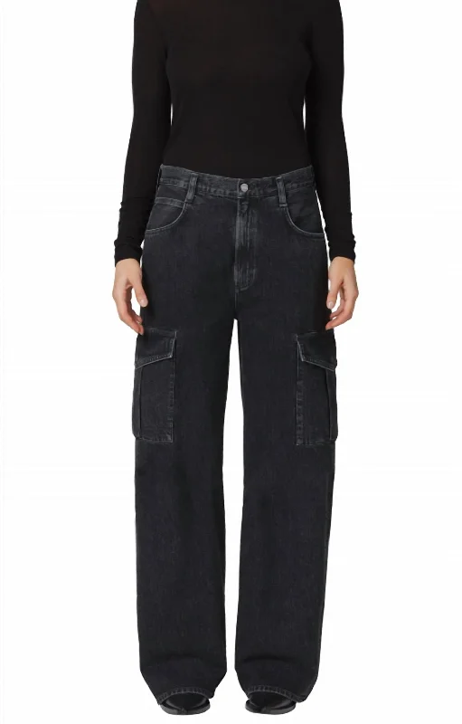 Minka Cargo Jeans In Spider