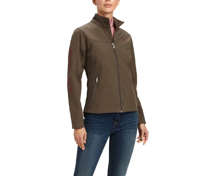 New Team Softshell Jacket In Banyan Bark Heather