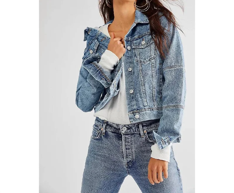 Rumors Denim Jacket In Light Indigo