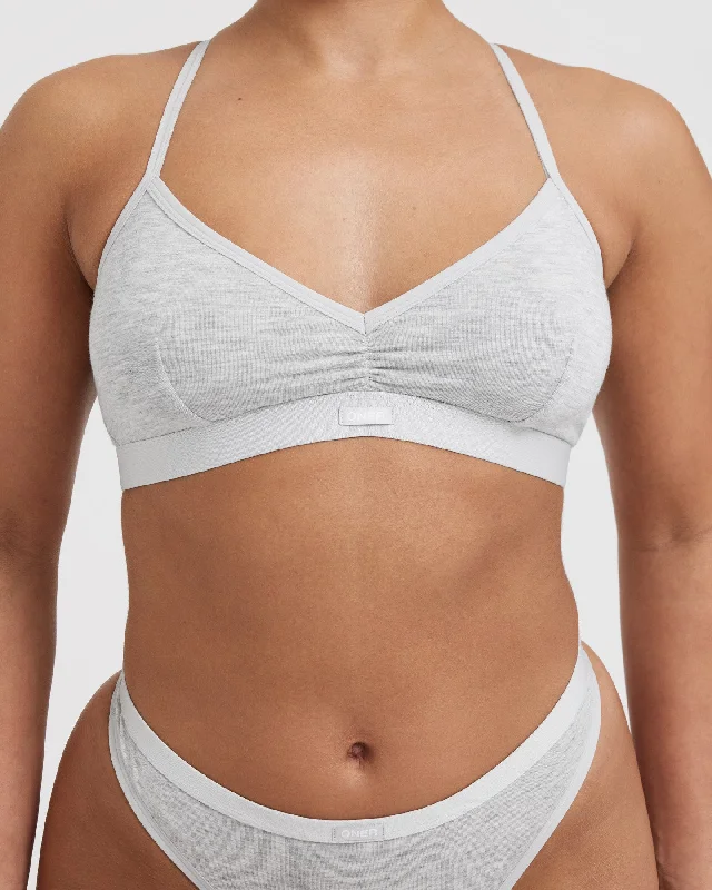 Soft Classic Bralette | Grey Marl