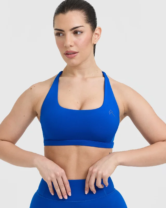 Timeless Square Neck Sports Bra | Cobalt