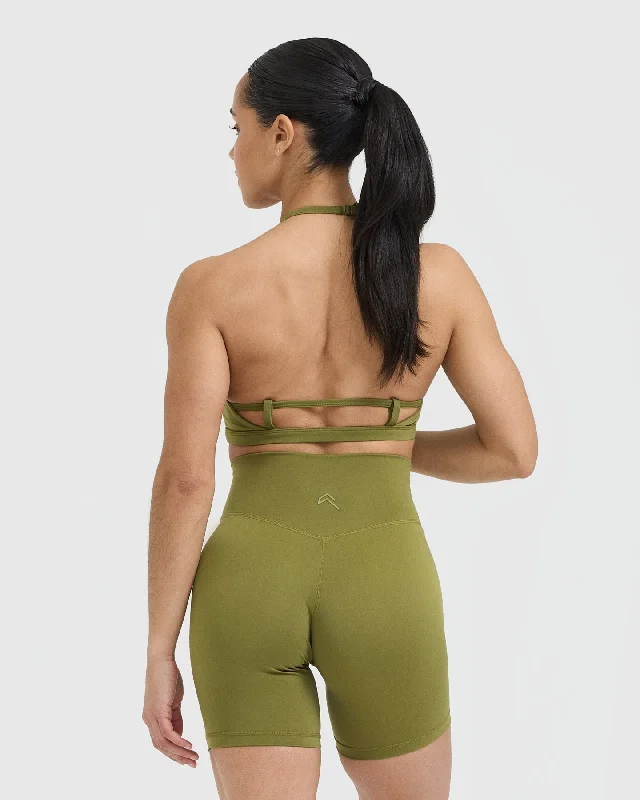 Timeless Strappy Bralette | Olive Green