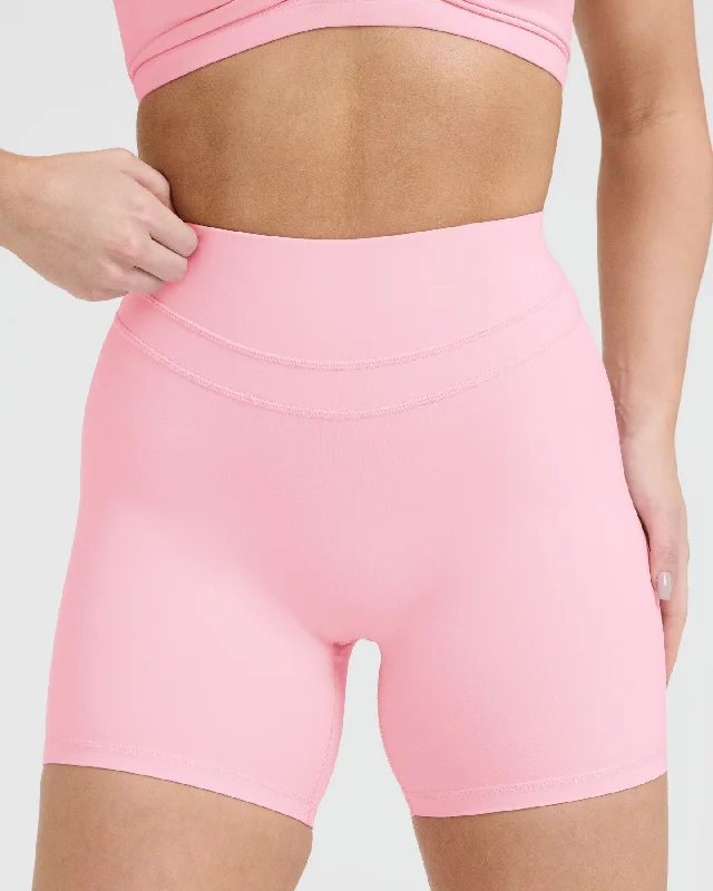 Unified High Waisted Shorts | Petal Pink