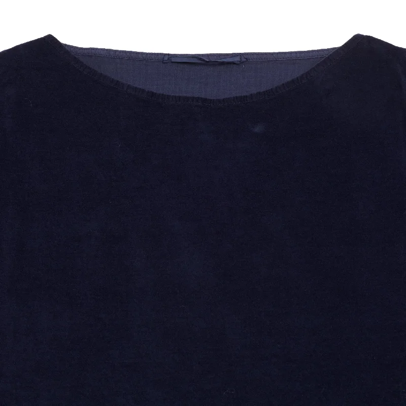 Album Di Famiglia Velvet Boatneck T-shirt in Ink