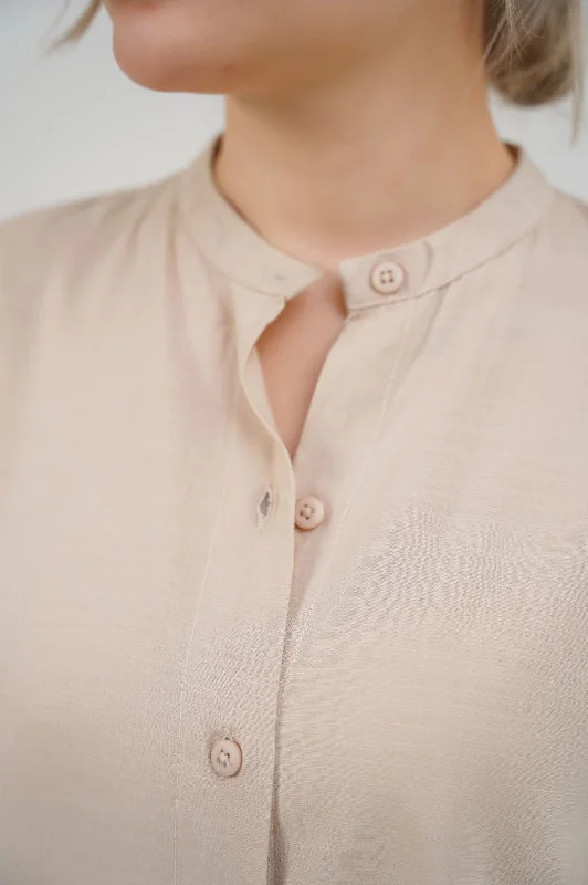 BAND COLLAR SHIRT