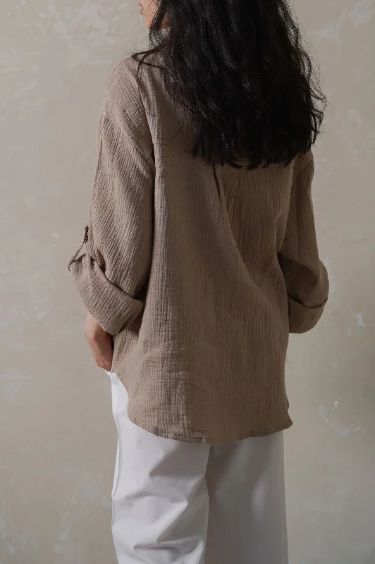 BASIC MUSLIN BUTTON DOWN