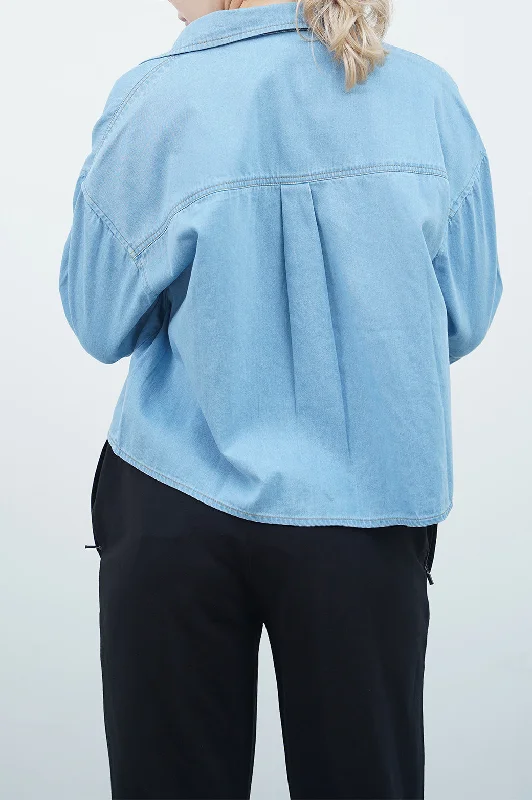 BOXY DENIM SHIRT