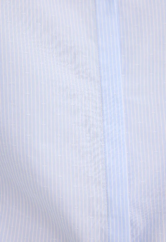 Elio Cotton Shirt - Dash Blue Stripe