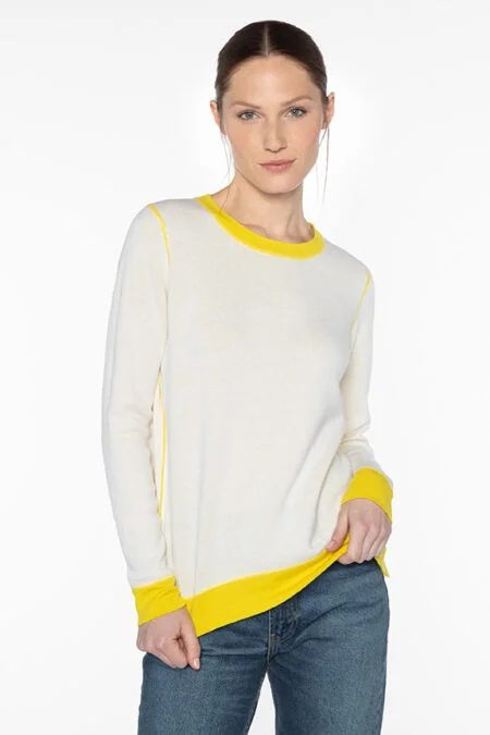 Kinross Cashmere Reversible Crew