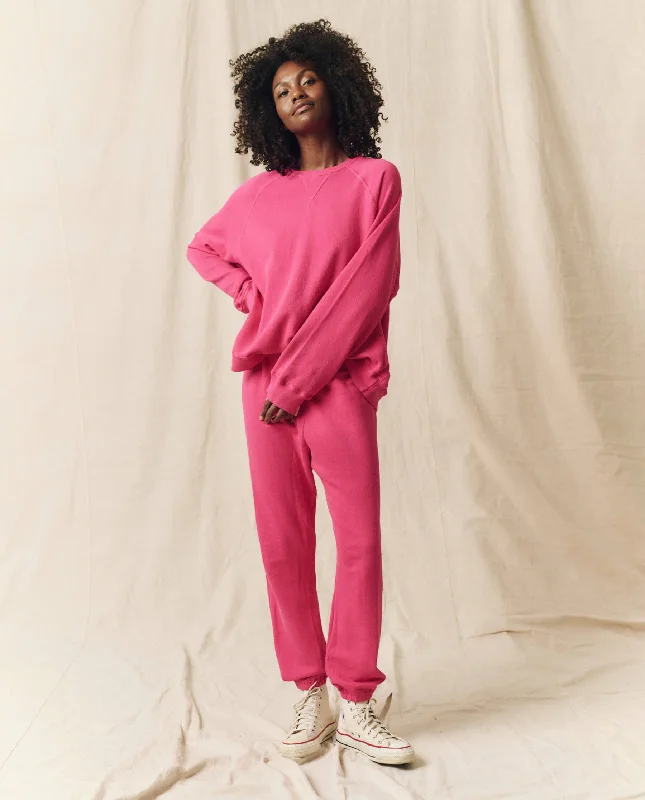 The Slouch Sweatshirt. Solid -- Fuchsia