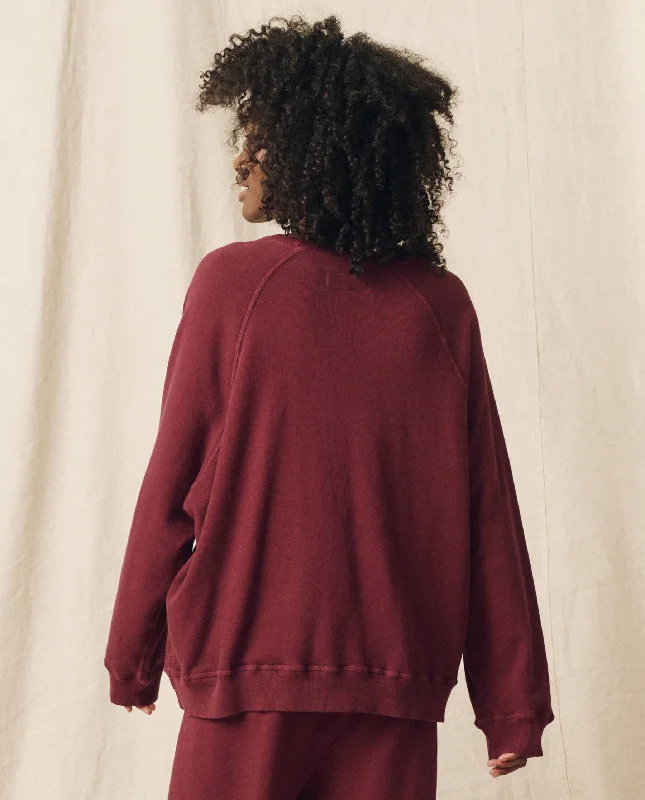 The Slouch Sweatshirt. Solid -- Mulled Wine