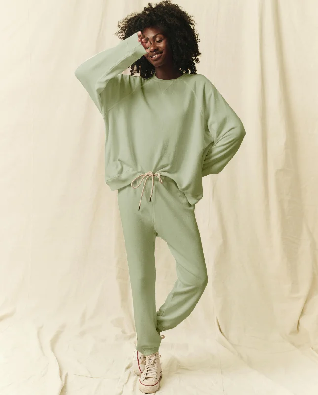 The Slouch Sweatshirt. Solid -- Pistachio