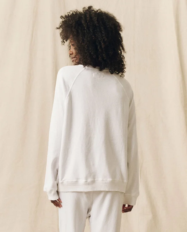 The Slouch Sweatshirt. Solid -- True White