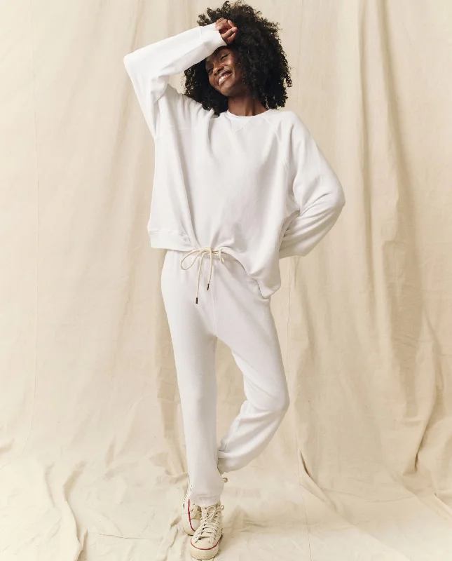 The Slouch Sweatshirt. Solid -- True White