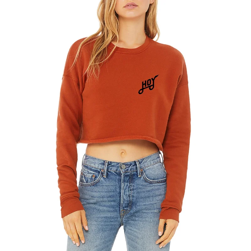 Women's Hoy Classics Crop Sweater - Embers