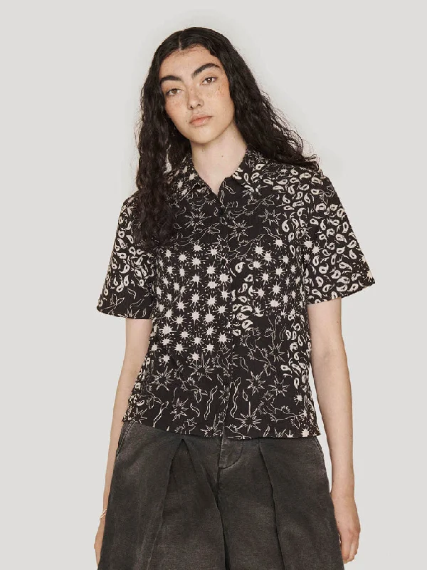 YMC Vegas SS Shirt in Black Multi