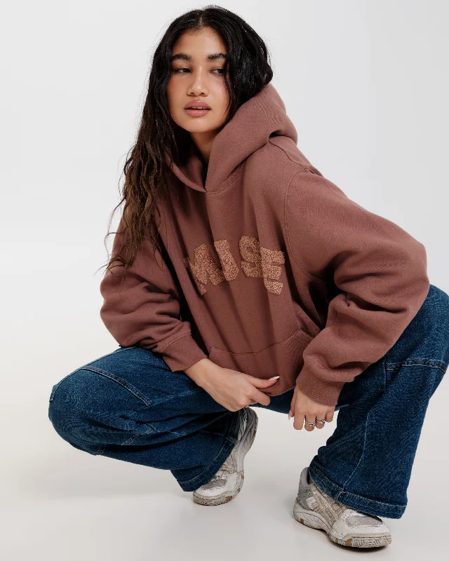 Heavyweight Chenille Hoodie - Choco Mousse