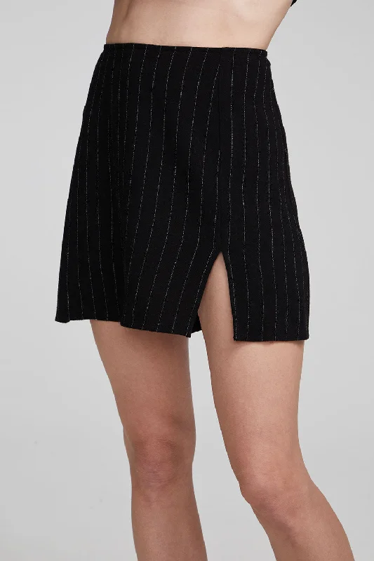 Kiss Beverly Pinstripe Mini Skirt