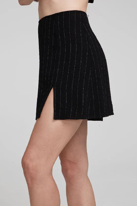 Kiss Beverly Pinstripe Mini Skirt