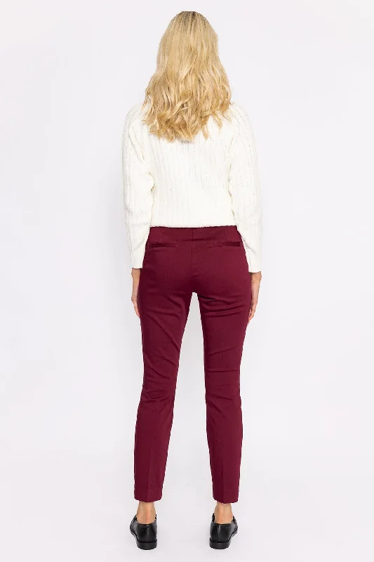 Sateen Pant in Plum