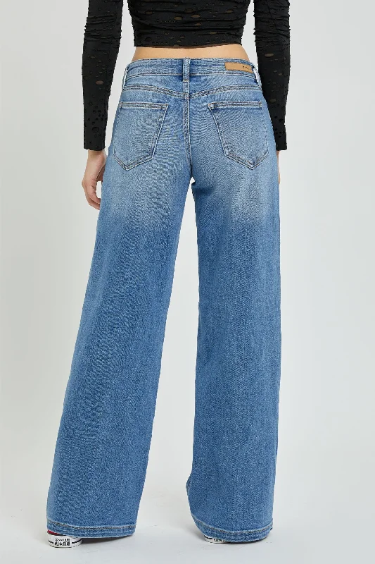 Women's Low Rise Wide Leg Jeans - CELWV98899M